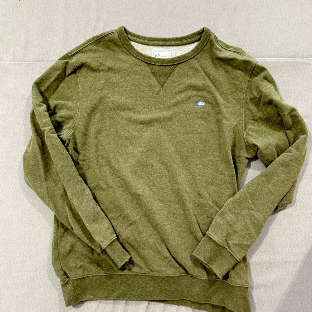 Olive Green Crew Neck Sweater
